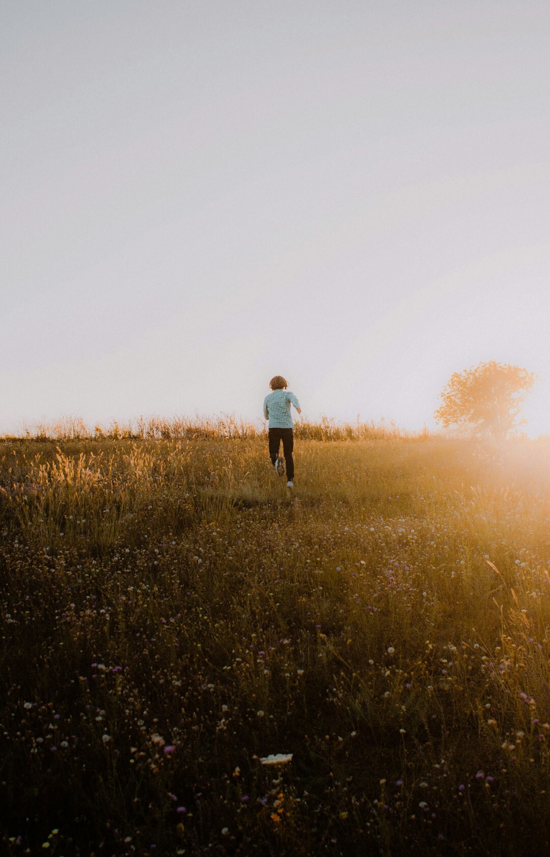 person walking in nature feeling energized